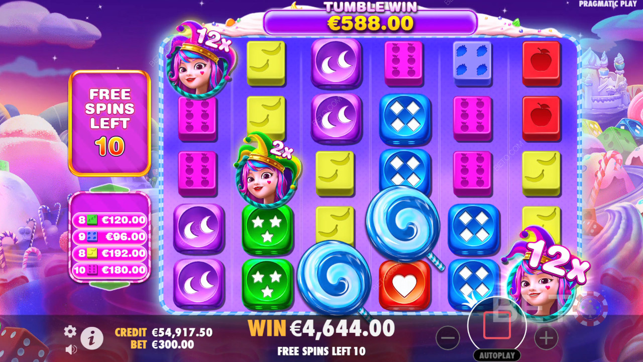 थीम और डिज़ाइन: सनकी कैंडी वर्ल्ड