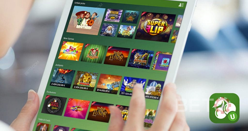अपने स्मार्टफोन या टैबलेट पर चलते-फिरते Unibet खेलें