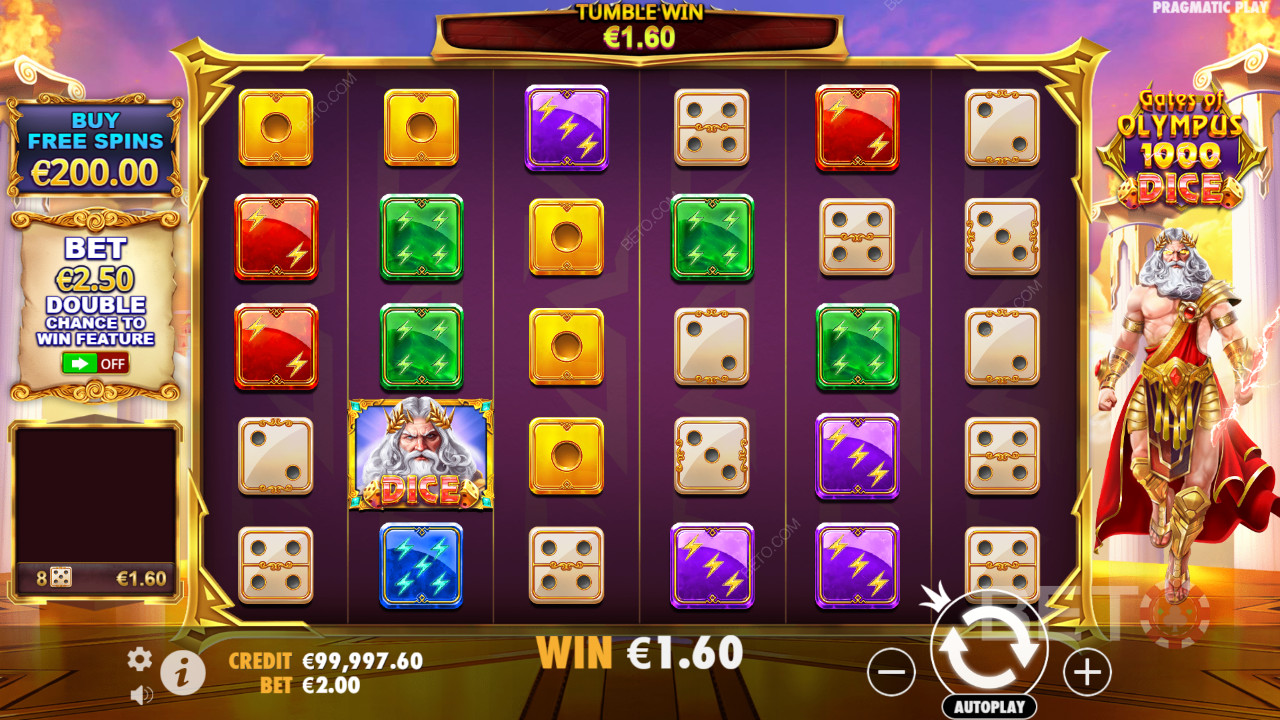 Pragmatic Play के Gates of Olympus 1000 डाइस कैसे खेलें?