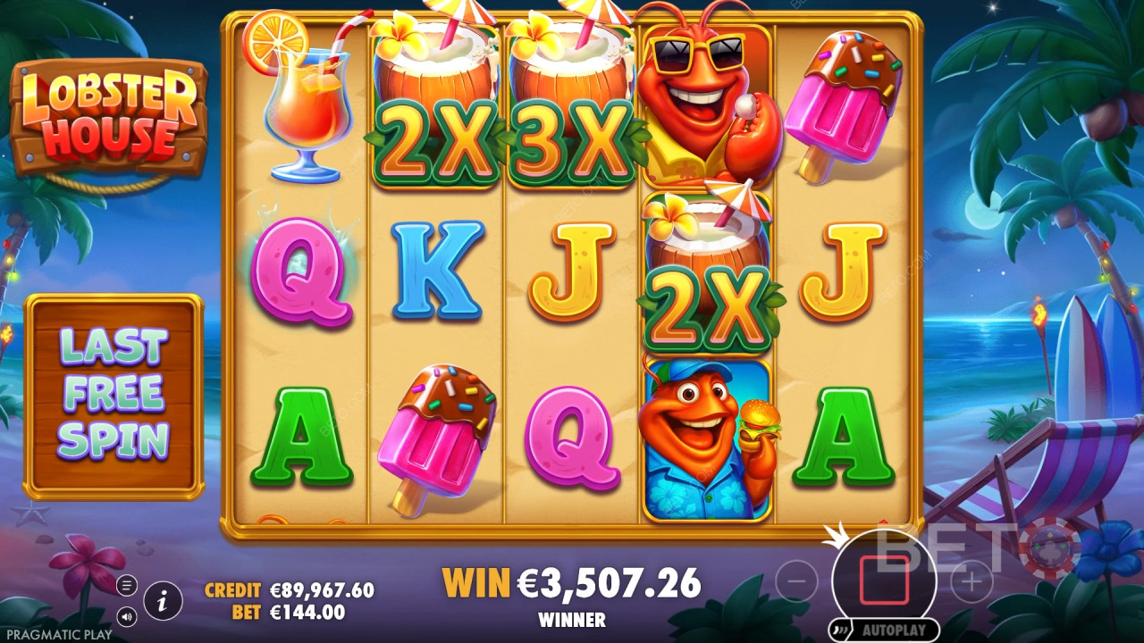 Pragmatic Play द्वारा निर्मित लॉबस्टर हाउस में बोनस फीचर्स की व्याख्या