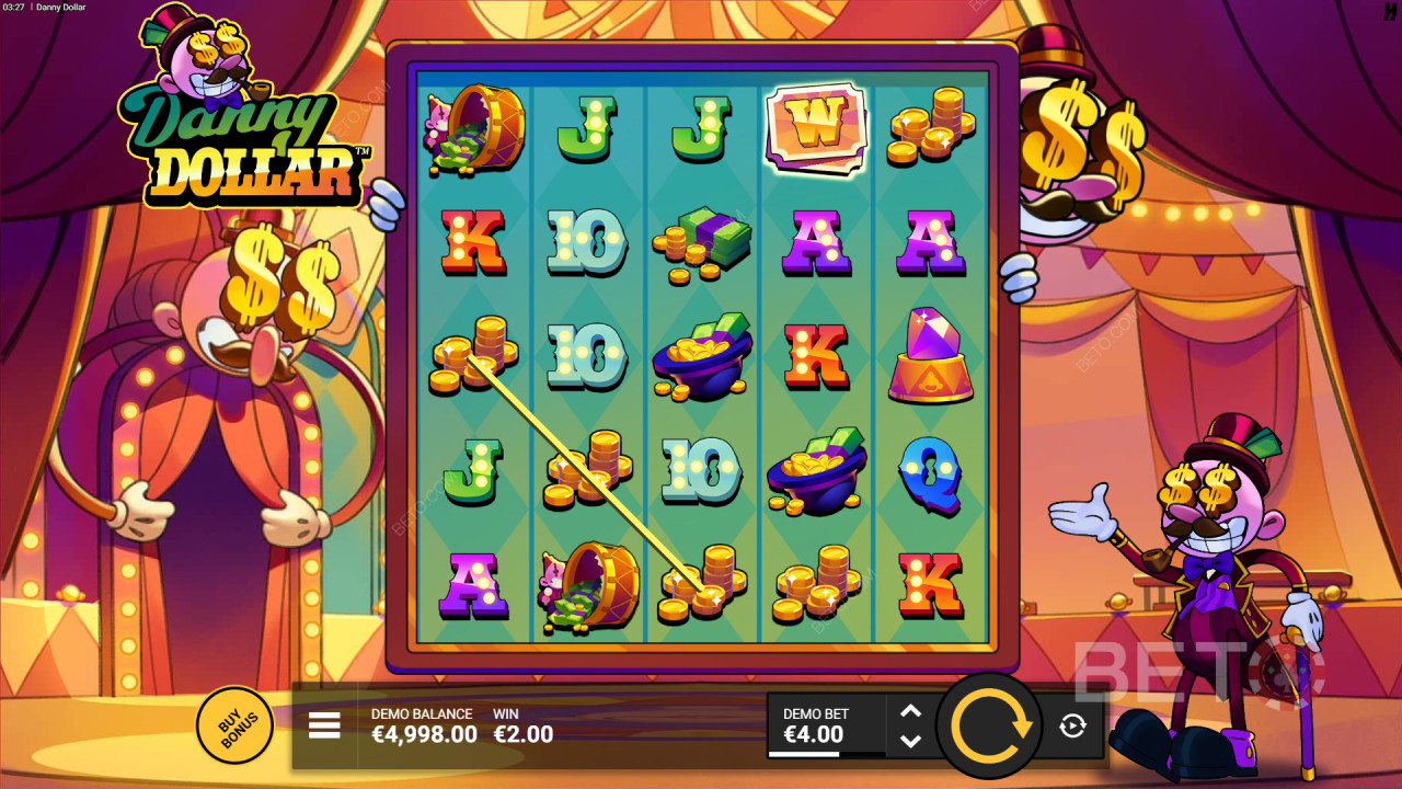 Hacksaw Gaming का डैनी डॉलर कैसे खेलें?