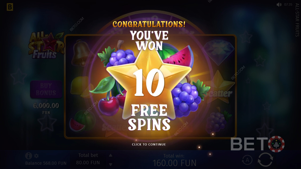 BETO Slots द्वारा All-Star Fruits की समीक्षा