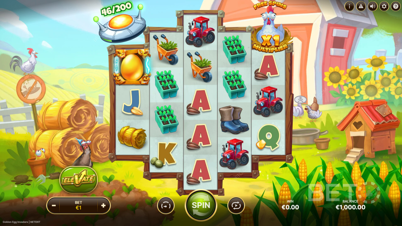 NetEnt के Golden Egg Invaders को कैसे खेलें