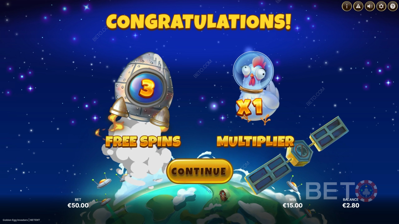 NetEnt द्वारा निर्मित गोल्डन एग इनवेडर्स में बोनस फीचर्स की व्याख्या