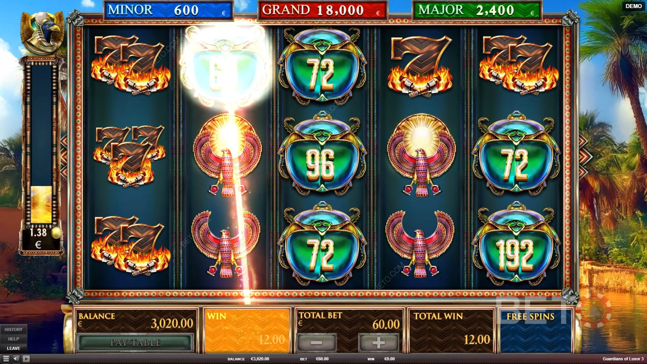 BETO Slots द्वारा Guardians of Luxor 3 की समीक्षा