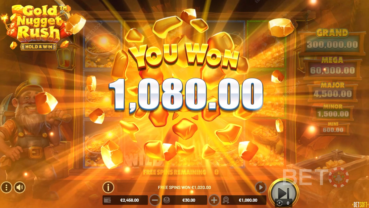 BETO Slots द्वारा Gold Nugget Rush की समीक्षा