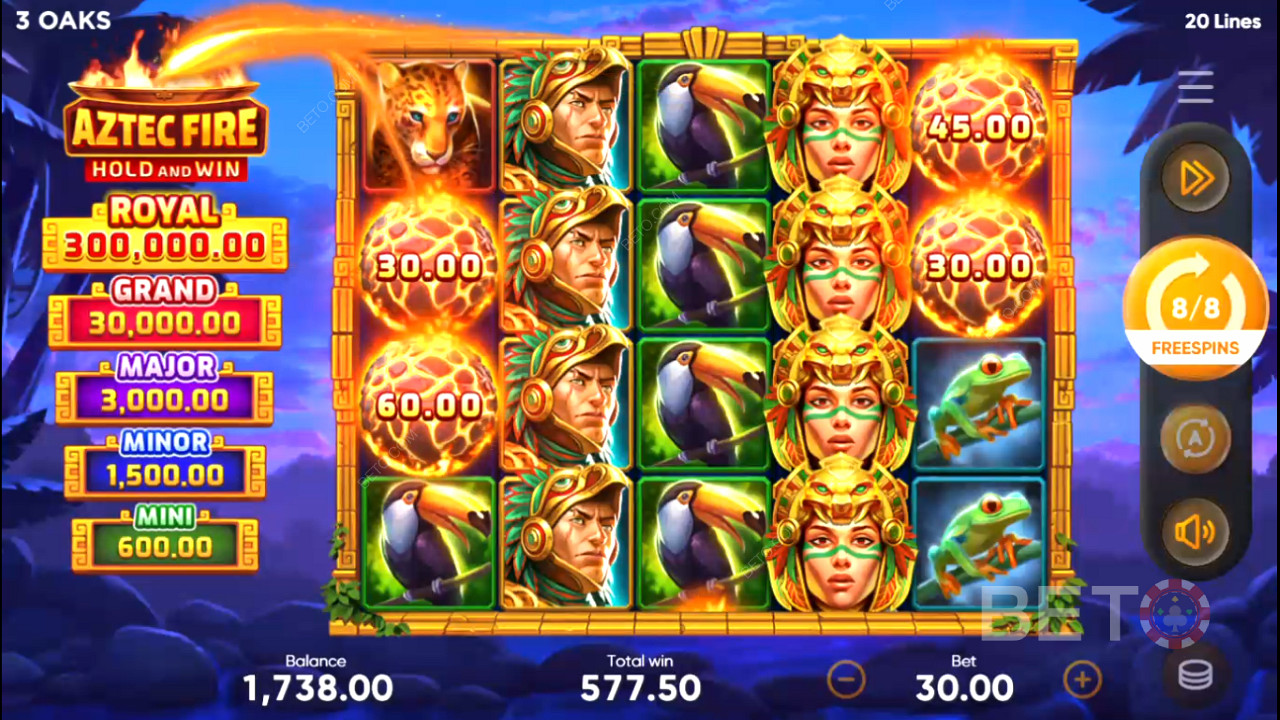 Aztec Fire: Hold and Win फ्री खेलें