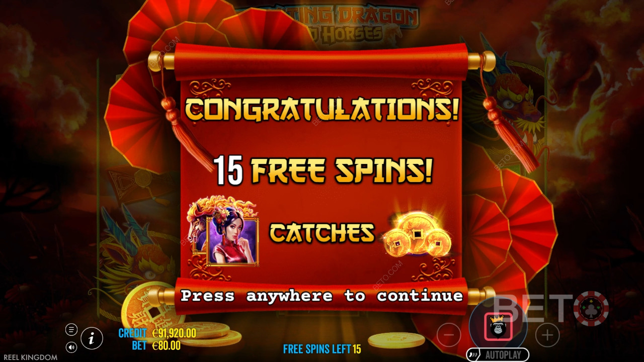BETO Slots द्वारा Floating Dragon Wild Horses की समीक्षा