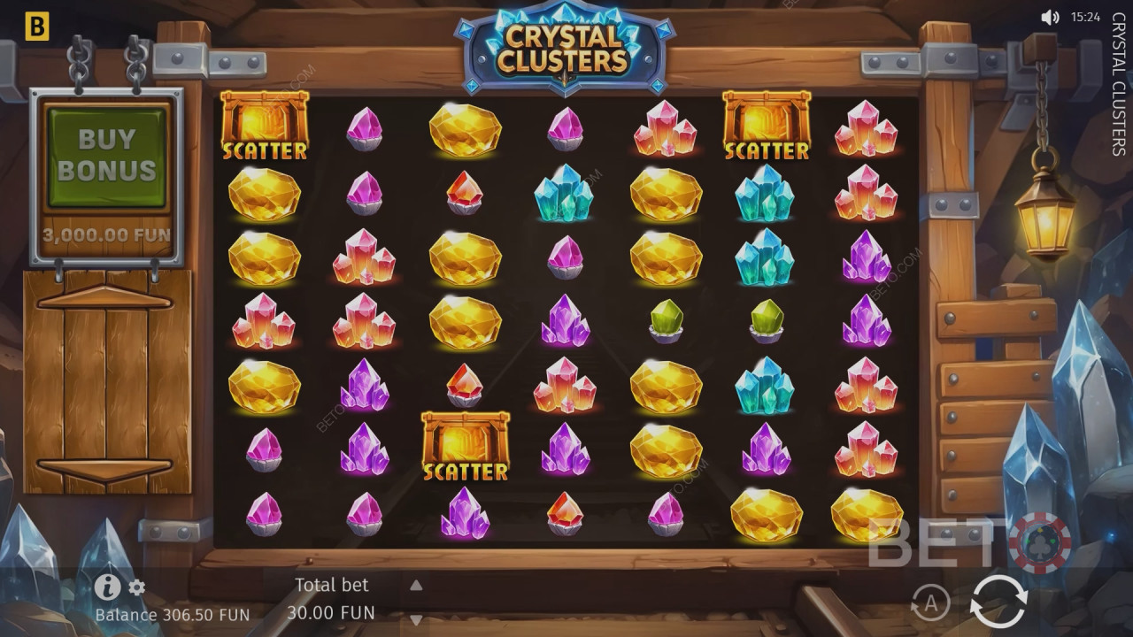 BETO Slots द्वारा Crystal Clusters की समीक्षा