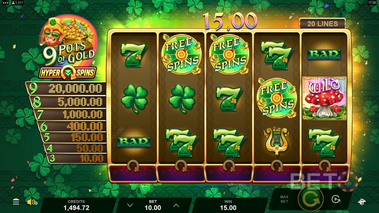 9 Pots of Gold HyperSpins फ्री खेलें