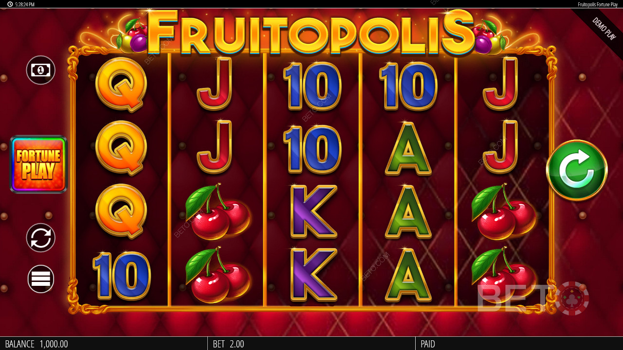 Fruitopolis Fortune Play फ्री खेलें