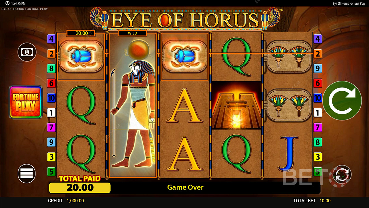 Eye of Horus Fortune Play फ्री खेलें