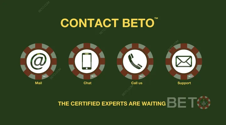 BETO से संपर्क करें - जुआ विशेषज्ञ इंतजार कर रहे हैं!