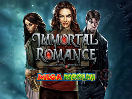 Immortal Romance Mega Moolah प्रोग्रेसिव स्लॉट्स मुफ्त में खेलें।