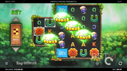 Emerald Bisons PrizeMatch स्लॉट्-फ्री खेलें और रिव्यूस (2025)