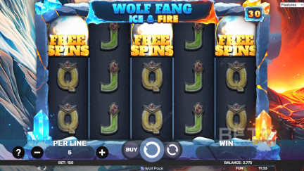 Wolf Fang - Ice & Fire स्लॉट्-फ्री खेलें और रिव्यूस (2025)