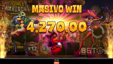 Money Mariachi Fiesta Infinity Reels स्लॉट्-फ्री खेलें और रिव्यूस (2026)